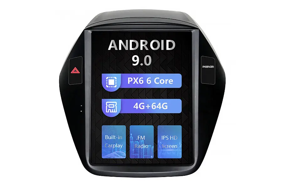 Hyundai IX35 2010-2015 Tesla style 10.4 inch Android Car DVD Player image