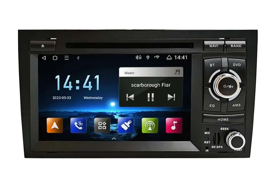Audi A4 S4 RS4 B7 2002-2008 Aftermarket Radio replacement Upgrade image