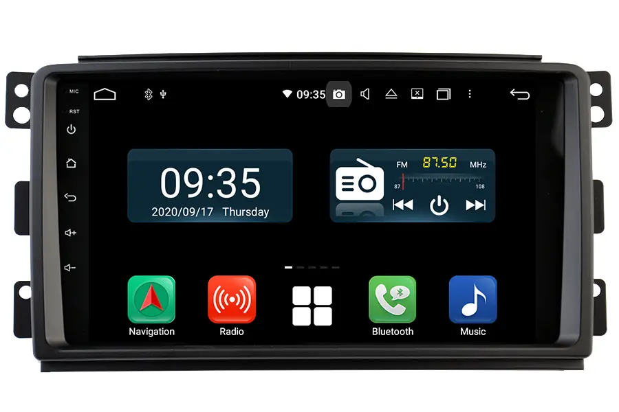 Smart Fortwo Forfour 2007-2010 Aftermarket GPS Navigation radio upgrade carplay DAB+ image